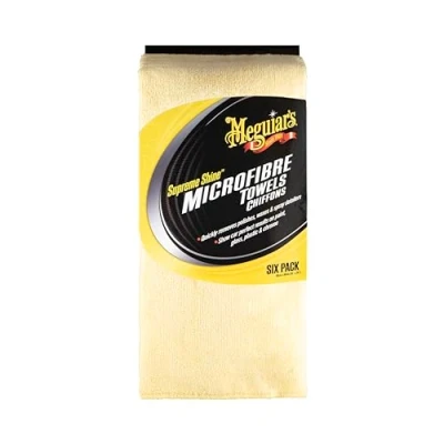 Image de Meguiar&#039;s X2035EU Chiffons Microfibre, Jaune, 6 Paquet