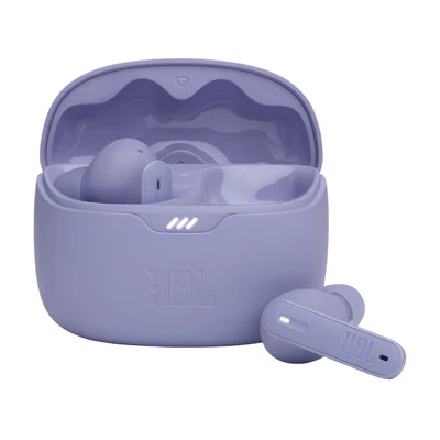 Image de JBL Tune Beam, Écouteurs sans fil avec Réduction de Bruit, Bluetooth 5.3, autonomie jusqu&#039;à 48 h, charge rapide, son Pure Bass, violets