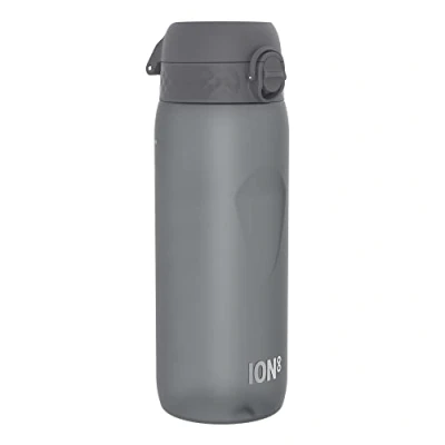 Image de ION8 Gourde, 750 ml, Anti Fuite, Sports, Facile à Ouvrir, Verrouillage Sécurisé, Lavable en Lave vaisselle, Poignée de Transport, Couvercle Rabattable, Sans BPA, Profilée, Gris