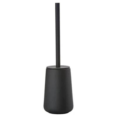 Image de Zone Denmark Brosse WC, en Porcelaine, Noire, 10,3 cm