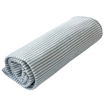 Image de Hoppediz couverture d&#039;emmaillotage de qualité supérieure en coton bio polyvalente pour bébé Idéale comme doudou, et doudou Gris
