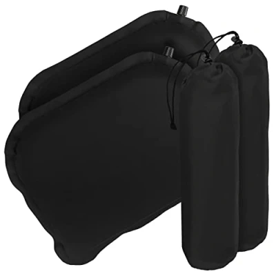 Image de ALPIDEX Coussin Siege Gonflant 40 x 30 3,8 cm Thermique Assise Camping Stade Portable Léger Isolant Autogonflant, Couleur:Set of 2