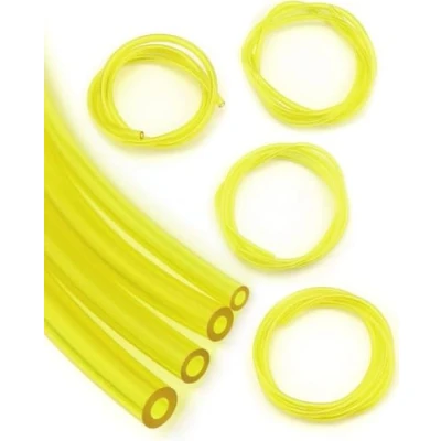 Image de QWORK® Lot de 4 Tuyaux d&#039;Essence, Durite Essence, 2 x 3.5 mm, 2.5 5 3 6 mm pour tronçonneuses, soufflantes, tondeuse à gazon accessoires,1.5m
