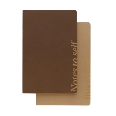 Image de Kokonote Grupo Erik Lot de 2 Carnets Marron et Beige, Almond Mocha Carnet Notes A5, Notebook, Voyage, Recettes, Journal Intime