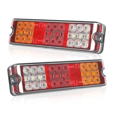 Image de Qiping feux remorque led, 12V/24V DC universels remorque, éclairage de pour camping car, camion, certifié E Mark la circulation routière