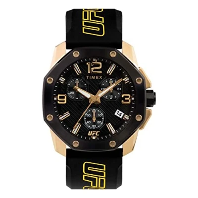 Image de Timex X UFC Icon chronographe Cadran Noir/Silicone Noir TW2V58500