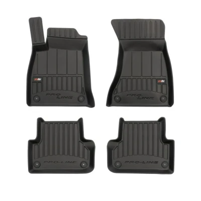 Image de FROGUM 3D407596 Ensemble de tapis sol Caoutchouc Avant et arrière 4 noir Sur mesure AUDI: A4 B9 Allroad,