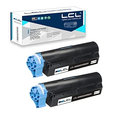 Image de LCL Cartouche de Toner Compatible 44992402 MB401 MB451W MB441 High Yield (2 Noir) Remplacement pour OKI B401 B401D B401DN MB451 MB451DN MB451DNW
