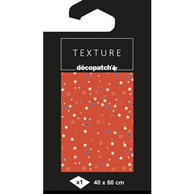 Image de Décopatch TD868C Pochette 1 feuille de papier imprimé Effet Foil Dorure à Chaud métallisé Customiser Moderniser DIY et Loisirs Créatifs 60x40 cm