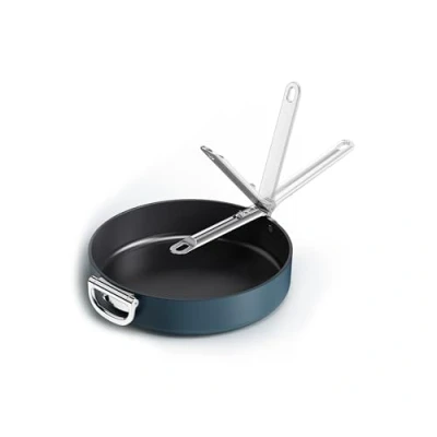Image de Joseph Space Poêle à frire antiadhésive de 30 cm (12&quot;) avec poignée pliante, compatible l&#039;induction