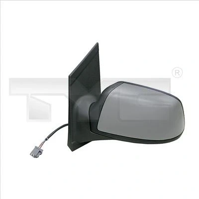Image de Rétroviseur extérieur Tyc 310 0113 droit avec couche d&#039;apprêt noir convexe, chauffant, Rabattable électriquement, pour ajustage électrique des rétrovi