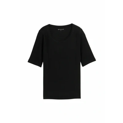 Image de TOM Tailor Tshirt basique, Femme, Taille: XXL, Deep black