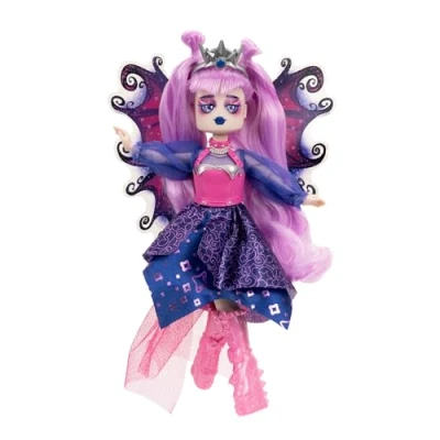 Image de Royale High Poupée tendance de 22,9 cm Avrilla The Dark Fairy, Wave 1, Series 1 Journal fée, peigne et code article virtuel inclus À partir 5 ans