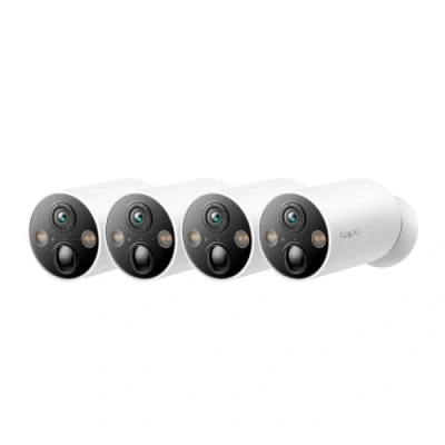 Image de Tapo Lot de 4 caméras sécurité intelligentes pour intérieur/extérieur, sans Fil, détection AI, autonomie la Batterie 300 Jours, 2K QHD, Vision Nocturne en Couleur, Champ