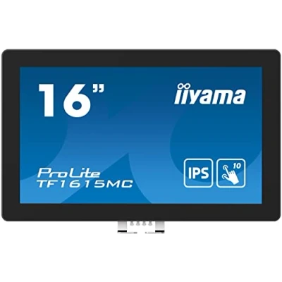 Image de iiyama ProLite TF1615MC B1 écran plat de PC 39,6 cm (15.6 ) 1920 x 1080 pixels Full HD Écran tactile Noir Neuf