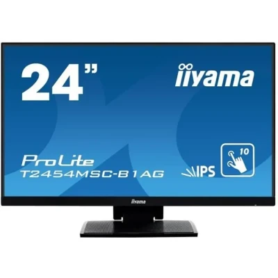 Image de iiyama Prolite T2454MSC B1AG Moniteur tactile Multi Touch P Cap 24&quot; LED Full HD VGA/DVI/HDMI Multimédia Traitement Anti reflets Noir