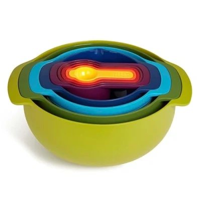 Image de Casdon Joseph Nest Ensemble d’ustensiles de Cuisine colorés pour Les Enfants dès 3 Ans Comprend 9 ustensiles Tailles différentes !