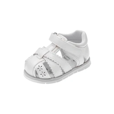 Image de Chicco, Sandales pour Fille, Savec Fermeture Pratique à Scratch, Chaussures Filles, Conçues en Italie, Blanc 1, 22 EU