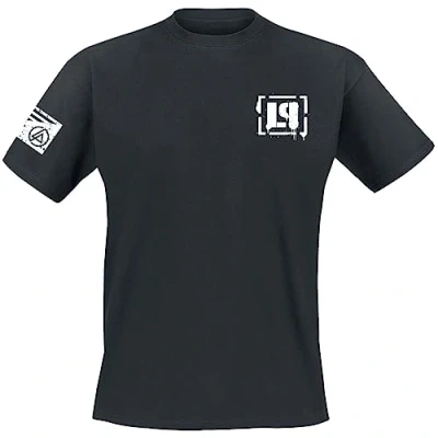 Image de Linkin Park Flag Homme T Shirt Manches Courtes Noir 4XL 100% Coton Regular/Coupe Standard