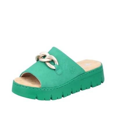 Image de Rieker Femme V1088 Mules, Vert, 41 EU