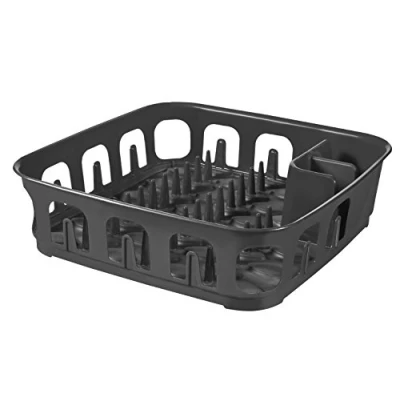 Image de CURVER Egouttoir Carré 12 assiettes Essentials 39,1 x 10,9 cm Gris Anthracite
