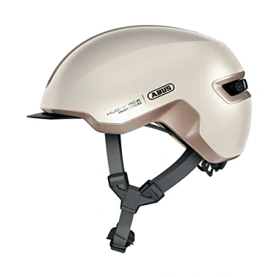 Image de ABUS Urban Helm HUD Y à LED arrière magnétique rechargeable &amp; fermeture casque de vélo cool pour usage quotidien hommes et femmes