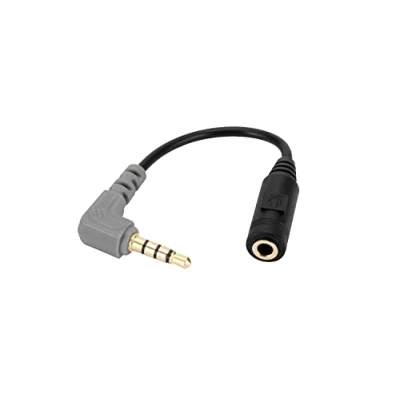 Image de Alphatec Câble microphone sc4 de rechange pour rode, adaptateur TRS 3,5 mm vers TRRS Connectez smartphones, tablettes avec Rode VideoMic Go, VideoMicro et BOYA Mic Lavalier