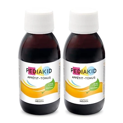 Image de Pediakid Complément Alimentaire Naturel Appétit Tonus Formule Exclusive au Sirop d&#039;Agave Stimule l&#039;Appétit Aide à la Prise de Poids Lot 2 flacons 125 ml