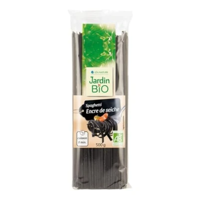 Image de Jardin bio étic Spaghetti à l&#039;encre de seiche Salé Certifié AB Sachet 500g