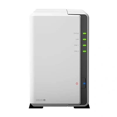 Image de Synology DS220j 2TB 2 Bay Desktop NAS Solution, Installed with x 1TB Western Digital Red Drives