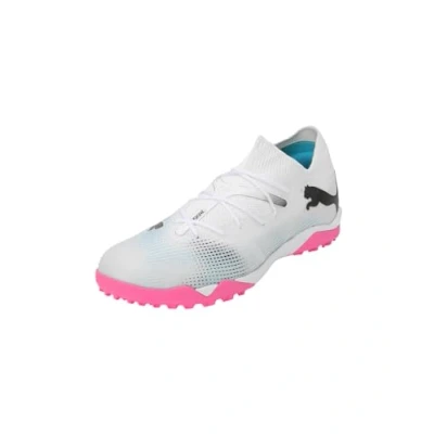 Image de Puma Future 7 Match TT Chaussures de foot multicrampons, Homme, Taille: 39, White/black/poison pink Matière synthétique / textile