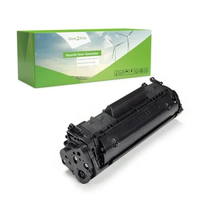 Image de Green2Print Toner Noir 2000 Pages remplace HP Q2612A, 12A pour Laserjet 1010, 1012, 1015, 1018, 1020, 1022NW, 1022N, 1022, 3015, 3020, 3030, 3050z, 3050, 3052, 3055, M1005, M1319F
