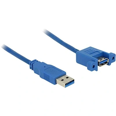 Image de DeLOCK 0.25m 2xUSB3.0 A câble USB 0,25 m 3.2 Gen 1 (3.1 1) Bleu
