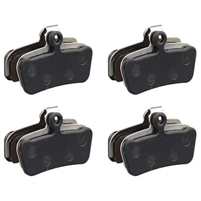 Image de Futheda 4 Paires Bicyclette Plaquettes de Frein à Disque Semi Métalliques compatibles avec Sram Avid Elixir Trail, XO E7 E9 Guide R, RS, RSC