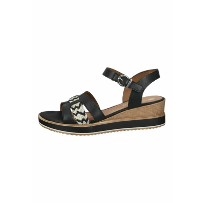 Image de Remonte Sandales compensées pour femme D6461, Noir Combi 02, 40 EU