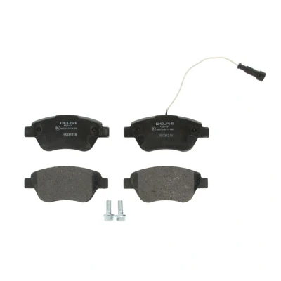 Image de DELPHI LP1722 Jeu de plaquettes frein contact signal d&#039;usure inclus avec tôle anti bruit accessoires FIAT: 500 3 portes