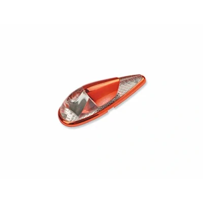 Image de 1 Paire de Clignotants universels pour Moto P I A en Forme Goutte Rouge L/Rouge