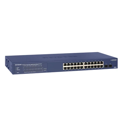 Image de NETGEAR GS724TP Géré L2/L3/L4 Gigabit Ethernet (10/100/1000) Connexion Ethernet, supportant l&#039;alimentation via ce port (PoE) 1U Noir, Gris Neuf