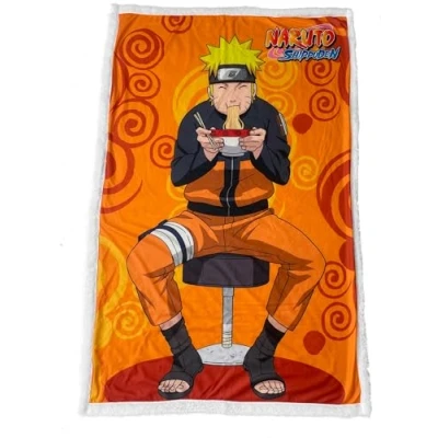 Image de Homadict Plaid Sherpa Naruto 100x150cm Couverture Polaire Douce &amp; Chaude Ramen Qualité Elevée Confortable Licence Officielle