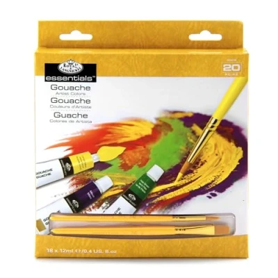 Image de Royal &amp; Langnickel GOU18 Assortiment de 18 tubes gouache 12 ml