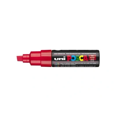 Image de uni Réf 9002202 Posca PC8K Marqueur Pointe large Trait 8 mm Rouge Lot de 6 (Import Royaume Uni)