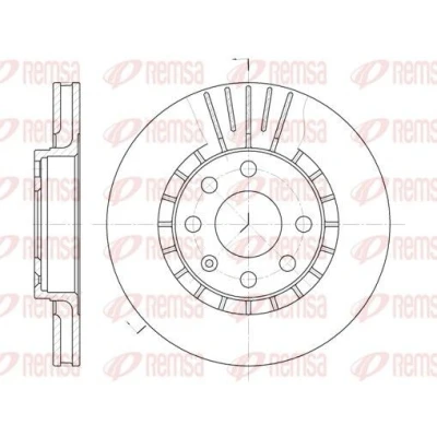 Image de REMSA 6178.10 Disque de frein Essieu avant 256, 256 24 6 ventilé OPEL: Corsa C 3/5 portes, Calibra A, Astra F CC, VAUXHALL: Vectra Mk1 Mk2