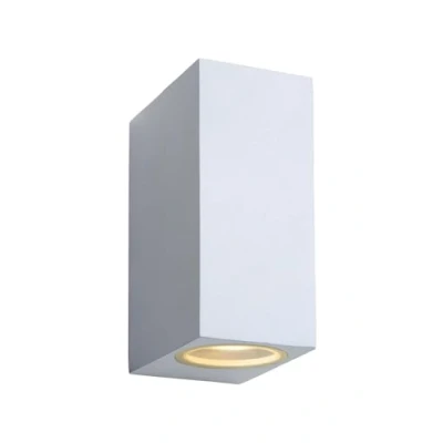 Image de Lucide Zora 2 applique murale extérieure 6,5 x 9 15 cm 5W LED dimmable incl IP44 blanc