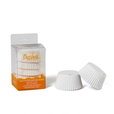 Image de Decora, 0339742 Moules à Muffins Blanc, Pratiques pour Cuire, présenter et Offrir des Muffins, Résistent jusqu&#039;à 220 , en Blister Pratique.