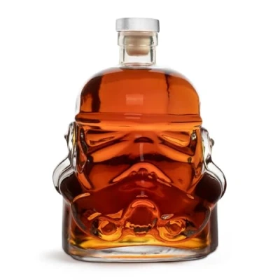 Image de carafe à whisky originale Stormtrooper, 750 ml, transparente, joint en liège original, pour whisky, bourbon, scotch et gin, hommes femmes ThumbsUp!