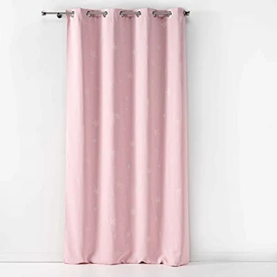 Image de Douceur d&#039;Intérieur Rideau A Oeillets, Rose, 140 x 240 CM