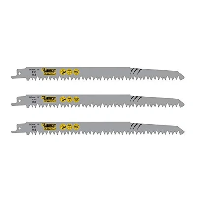 Image de 3 x SabreCut SCRS1531L_3 240 mm 5 TPI S1531L Lames de scie sabre à coupe très rapide compatibles avec Bosch Dewalt Makita et bien d&#039;autres