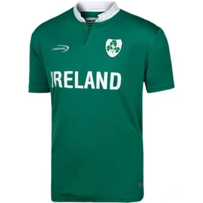 Image de Lansdowne Vert Irlande Trèfle Performance Manche Courte Maillot Rugby Vert, XX Large
