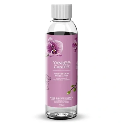 Image de Yankee Candle Signature Recharge brins diffuseur Orchidée sauvage 200 ml Jusqu’à 20 semaines de fragrance Cadeau parfait pour les femmes
