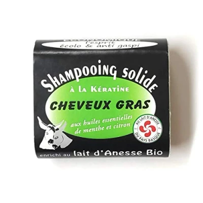 Image de Shampooing solide BIO Cheveux gras à la Kératine enrichi au lait d&#039;Anesse